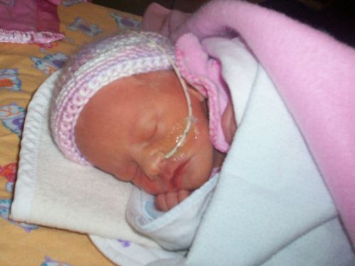 My daughter - Only 1 day old.