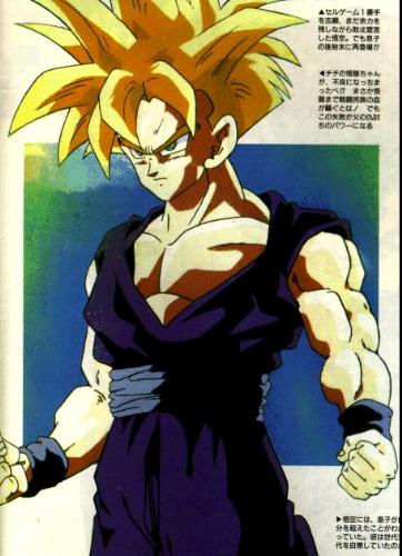Gohan - This is a picture of Gohan obtained from original Akira Toriyama comics and then made into colour in Photoshop I guess. He looks awesome for sure. I was really disappointed when they made him an adult. He made a very cute kid and Funny teenager. Gohan - This is a picture of Gohan obtained from original Akira Toriyama comics and then made into colour in Photoshop I guess. He looks awesome for sure. I was really disappointed when they made him an adult. He made a very cute kid and Funny teenager.