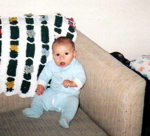 my son as a baby - This is my son when he was a baby... I think he looks like a real live doll