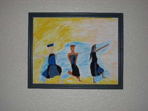 African women dancing. - Another art piece.