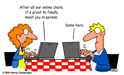 Online dating - haha!