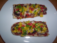 French Bread Pizza - French Bread Pizza - homemade pizza on French bread base