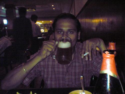 me at the bar - taken by moto cam