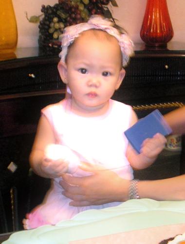 youngest daughter  - picture of my youngest daughter during her birthday.