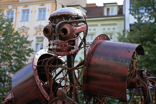 Art Exhibit in Town Center - Prague
