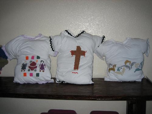 T-Shirt pillows I make onsies also. - T-Shirt pillows.