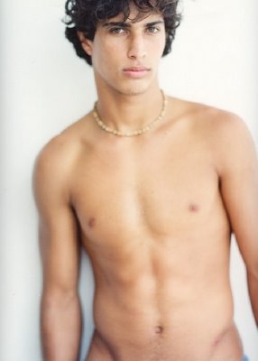 Pretty young guy - Pretty young guy, white background