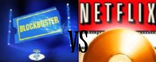 BLOCKBUSTER vs NETFLIX - Online Movie & Game Entertainment Providers