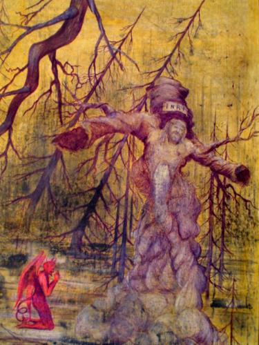 El Diablo Rezando - El Arte es; el Espíritu que penetra en la naturaleza y encuentra en ella el alma de si mismo. Desde luego me refiero al arte propiamente dicho.