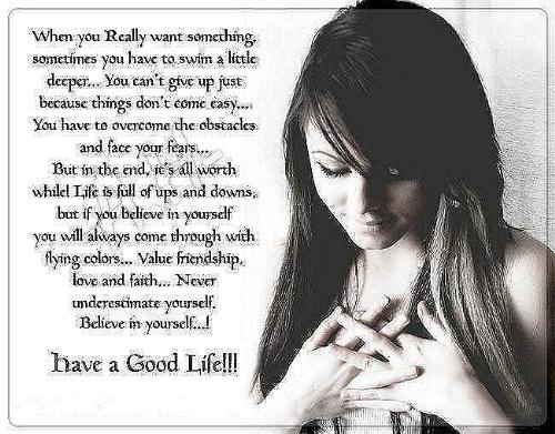 Good Life - This is not me, rather a girl .. hehee I like the theme of this image. The way the girl is standing and her pose. These all things always attrect me.