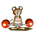 weight lifter - small cartoon weight lifter