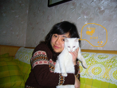 my cat - mama and mimi