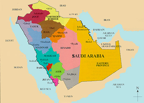 saudi Arabia map - this the map of Saudi Arabia ,