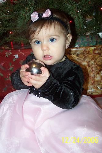 Julia again - Here is another picture of Julia at Christmas. She is such a doll baby.