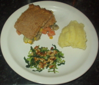 Vegetable Pie - Vegetable Pie with Cabbage and Mashed Potatoes