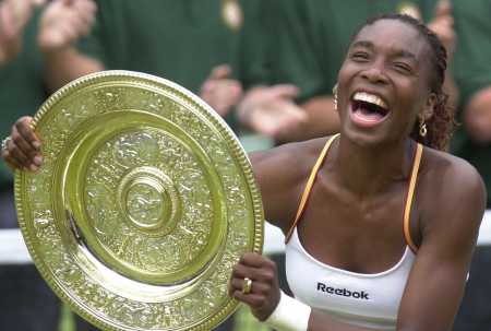 Venus Williams - Venus Williams holding Australian Open winners Shieild.