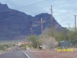 Mountain - Road leading to Superstition Mountains