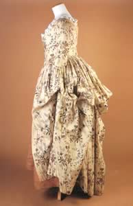 dresss - an 18th century dress costume with floral aspects. 