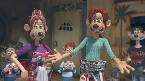 flushed away - rita and her family