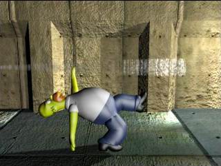 Homer matrix - Homer the character from the simpsons in a matrix pose. The photo is quite cool and is in 3d but the simpsons cartoon is in 2d. In this picture he is saving himself from getting hit from a bullet just like neo does. This picture looks really cool.