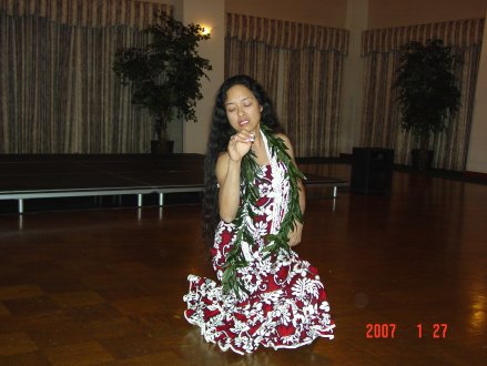 Me, dancing hula - This is the first picture in years of me dancing hula...