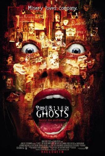 Thir13en Ghosts Movie Trailer Poster - Released in 2001, this film is a well done horror flick that incorporates a lot of different themes. The cast includes Tony Shalhoub, Shannon Elizabeth, Matthew Lillard and F. Murray Abraham.