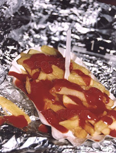 French Fries - French fries tastes best with the tomato ketchup!