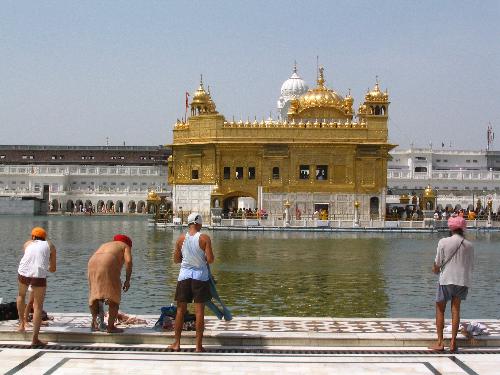golden temple - golden temple is also known as harmandir sahib, it got its name since it has golden coating over it. it is the most important pilgrimage for sikhs. guru Arjun dev the fith guru , designed its architecture. its main structure is three-storied. it is considered the best architectural specimen of the world. it is built on a 67 ft. square platform in the centre of the tank