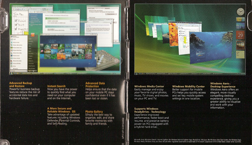 Vista Case - BAck cover for vista x64