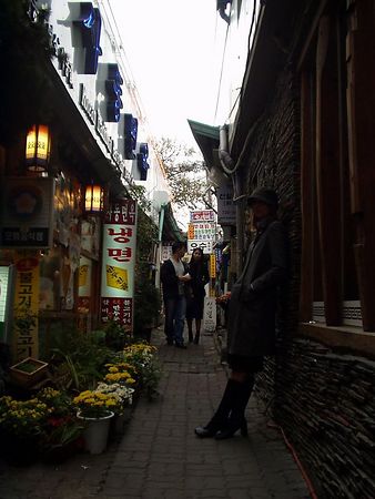Me in Insandong - It's a little shadowy, sorry. This was taken in Insadong in 2005. I don't have many pics of me on this pc.