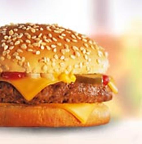 McDonalds - quarter pounder burger with cheese