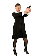 Shooting Women - Women doing practice for shooting with pistol