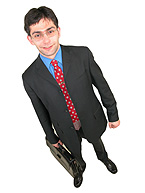 Working Executive - An executive working in an office on the way to client meet