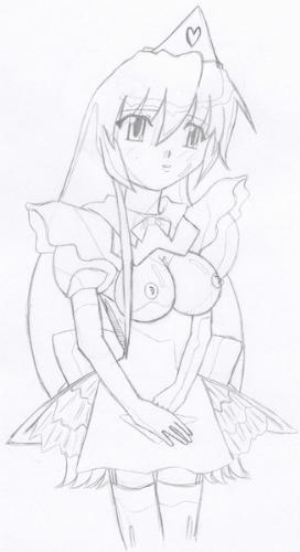 A hentai maid - my girlfriend drew that little cutie for me.