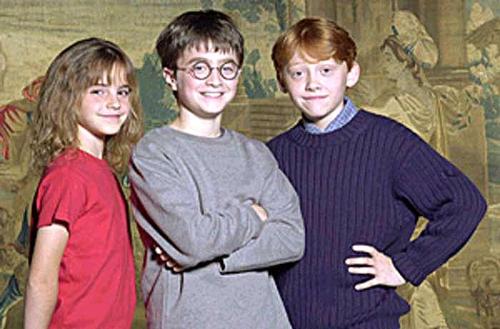 Harry potter - wow i don't think the kids could ever again smile like that.
