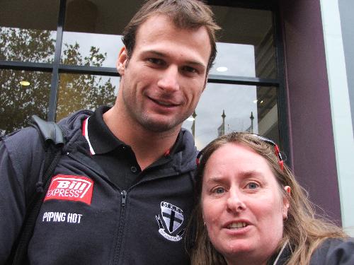 aaron and me - This is me and St Kilda footballer Aaron Hamill