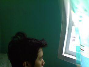 me at the office - brainstorming at the office (brains got busted after haha)