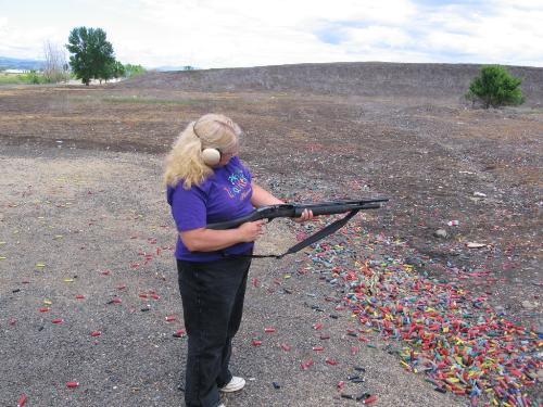 Shooting Skeet At The Range - Me shooting skeet/pigeons/clays at the range.  One of Mike's and my favorite hobbies.