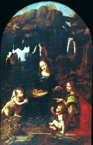 the madona of rocks - by leonardo da vinci