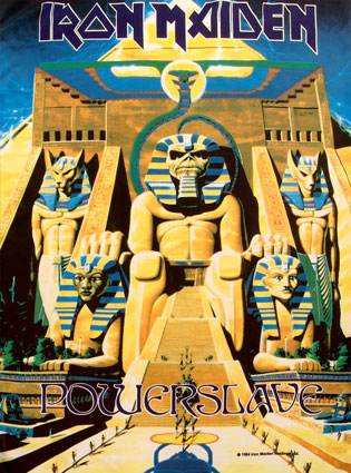 Iron Maiden - The cover of their album Powerslave....definately one of the best for me. Hope you like it.