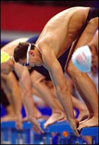 Alexander Popov - he is russian, and one of the best swimmers ever. He excelled at the 50 and 100 freestyle competitions, and holded the world record in both.