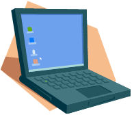 laptop - Clip art of a lap top computer