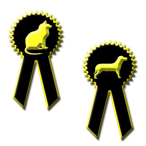Cat dog golden ribbon - Cat and dog golden ribbom Cat dog golden ribbon - Cat and dog golden ribbom