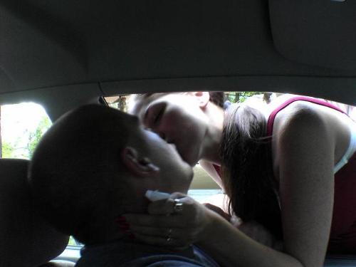 Missing my baby - The last kiss we shared before he was sent to Iraq.