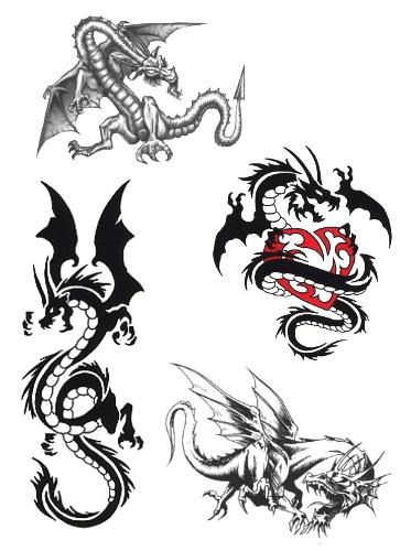 some dragon tattoo's i would like to get. - i love dragons as much as i love monkey's and tigers.