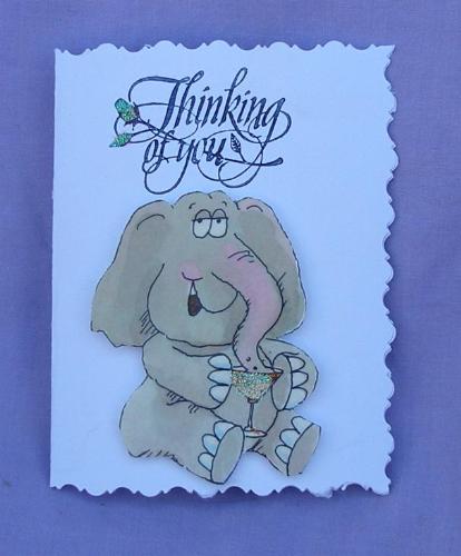 Paper Tole Card - One of my paper tole cards, thinking of you