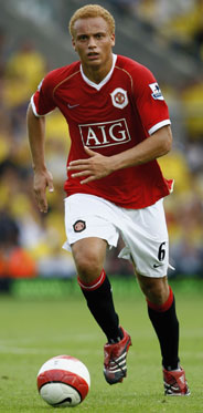 Wes Brown - Manchester United defender Wesley Brown when play versus watford