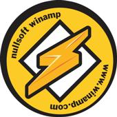 Winamp logo - I like winamp because it's easy to use, reliable and free :D