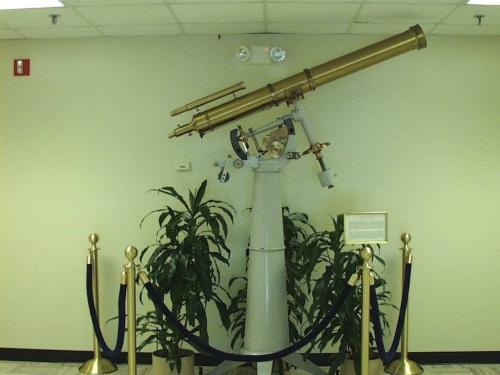 Alvan Clark 5-in. Refracting Telescope - Alvan Clark 5-in. Refracting Telescope This telescope is one of the eight telescopes built for the US Naval Observatory's expedition to observe the transits of Venus in 1874 and 1882. Built by Alvan Clark and sons in Cambridge,Massachusetts, this particular telescope (no. 856) was used in Vladivostok, Siberia, in 1874, and in San Antonio,Texas, 1882.