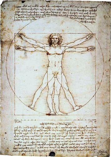 Vitruvian Man - The Vitruvian Man is a world renowned drawing with accompanying notes created by Leonardo da Vinci around the year 1492 as recorded in one of his journals.